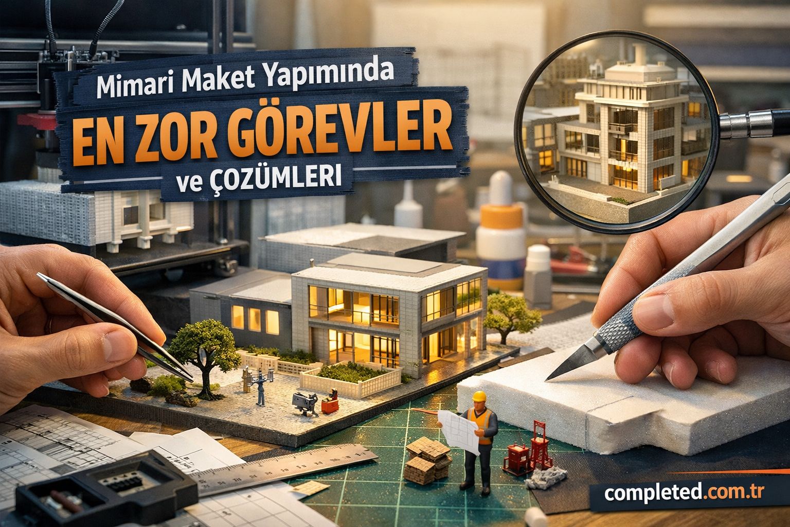 Mimari Maket Yapımında En Zor Görevler ve Pratik Çözümleri - Görev Tamamlandı
