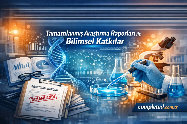 Read more about the article Tamamlanmış Araştırma Raporları ile Bilimsel Katkılar