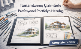 Tamamlanmış Çizimlerle Profesyonel Portfolyo Hazırlığı