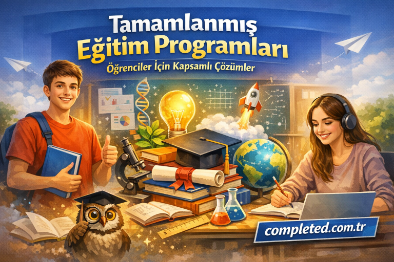 Read more about the article Tamamlanmış Eğitim Programları: Öğrenciler İçin Kapsamlı Çözümler