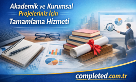Akademik ve Kurumsal Projeleriniz İçin Tamamlama Hizmeti