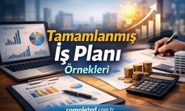 Tamamlanmış İş Planı Örnekleri