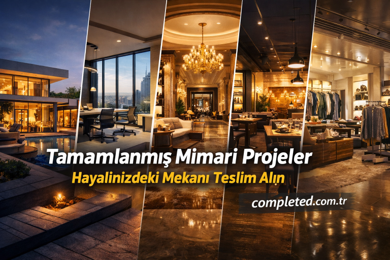 Read more about the article Tamamlanmış Mimari Projeler – Hayalinizdeki Mekanı Teslim Alın (Konut, Ofis, Restoran, Otel, Mağaza, Villa)