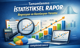 Tamamlanmış İstatistiksel Rapor: Regresyon ve Korelasyon Yorumu