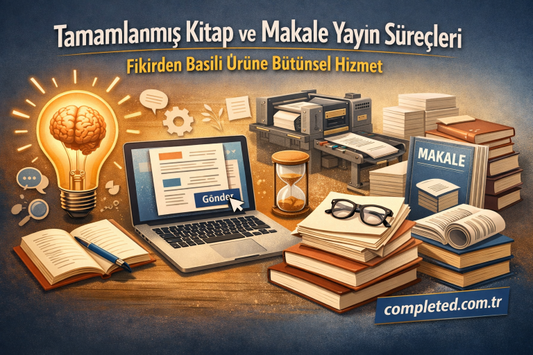 Read more about the article Tamamlanmış Kitap ve Makale Yayın Süreçleri: Fikirden Basılı Ürüne Bütünsel Hizmet