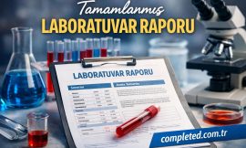 Tamamlanmış Laboratuvar Raporu Örneği ve Şablonu